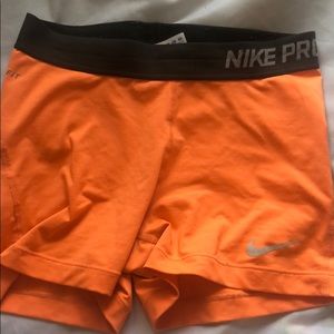 Neon Orange Nike Pros
